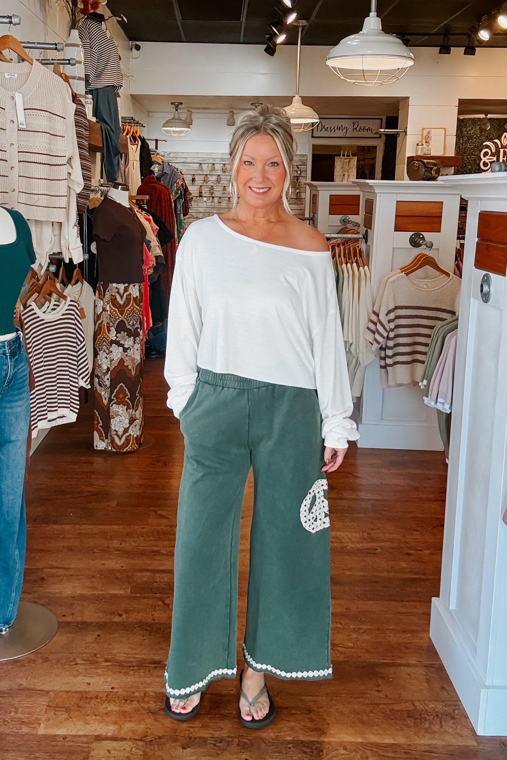 Peace Pants - Hunter Green