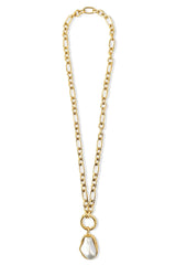 Langston Baroque Pearl Pendant Necklace - Gold