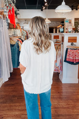 Shelby Button Down Top - Oatmeal