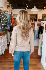 Tori Embroidered Floral Sweater