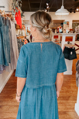 Khloe Denim Top