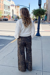 Judy Blue HW Retro Wide Leopard Print