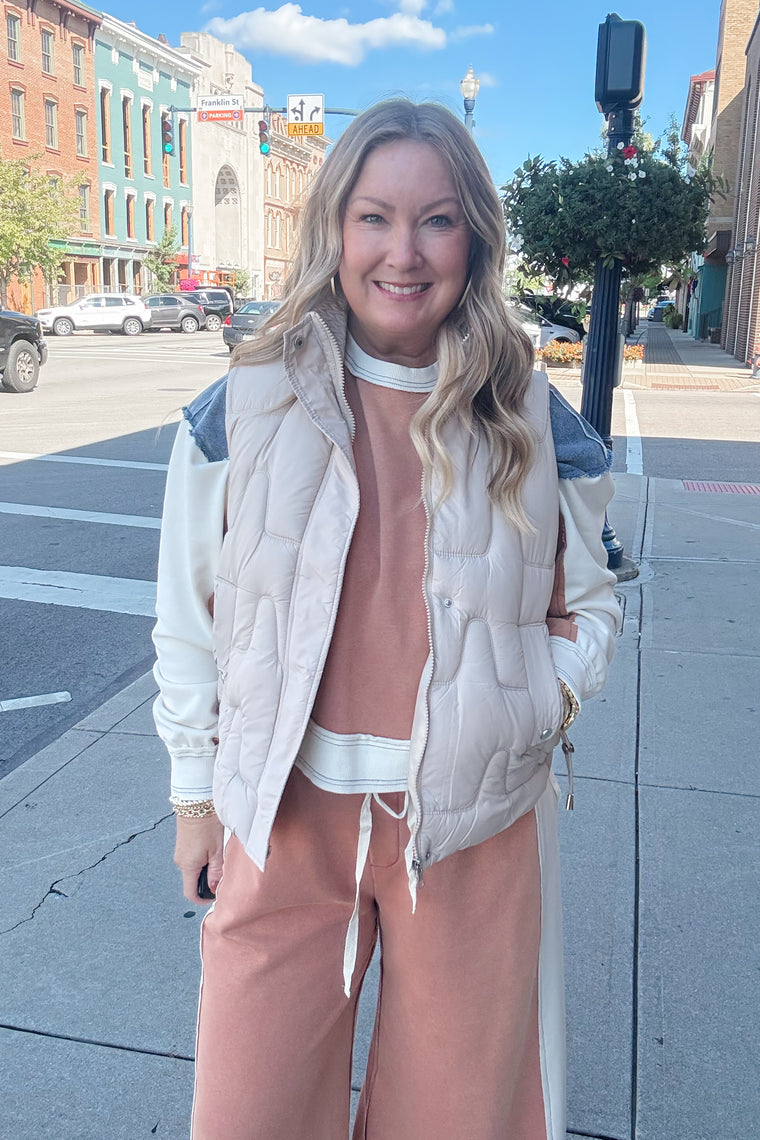 Madison Vest - Taupe