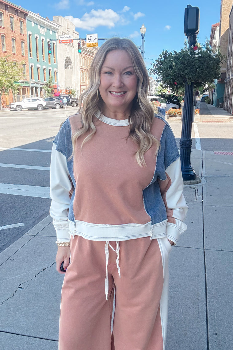 Murphy Color Block Pullover