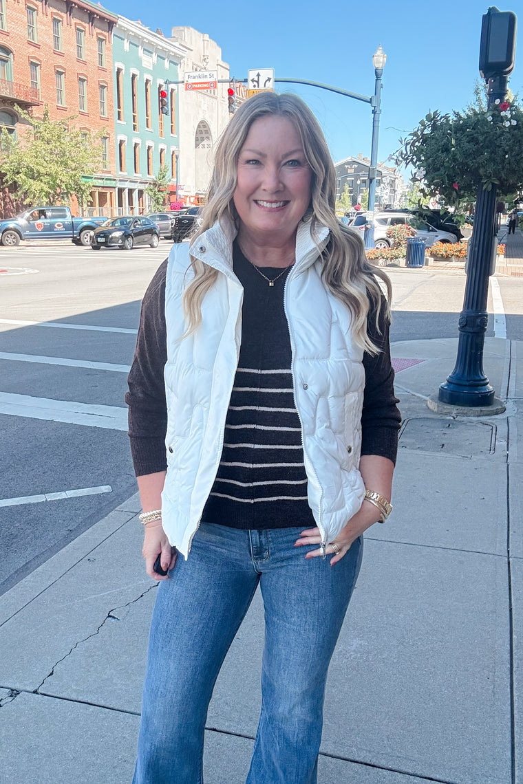 Madison Vest  - Ivory