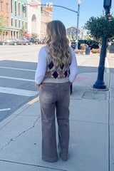 Gianna Argyle Sweater Vest