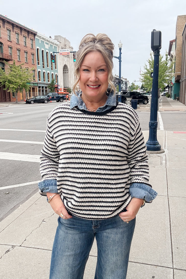 Brinley Striped Pullover