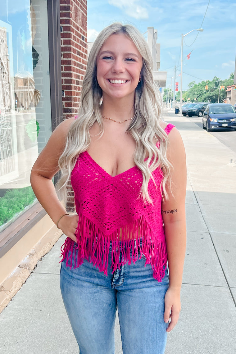 The Rayna Tank - Hot Pink