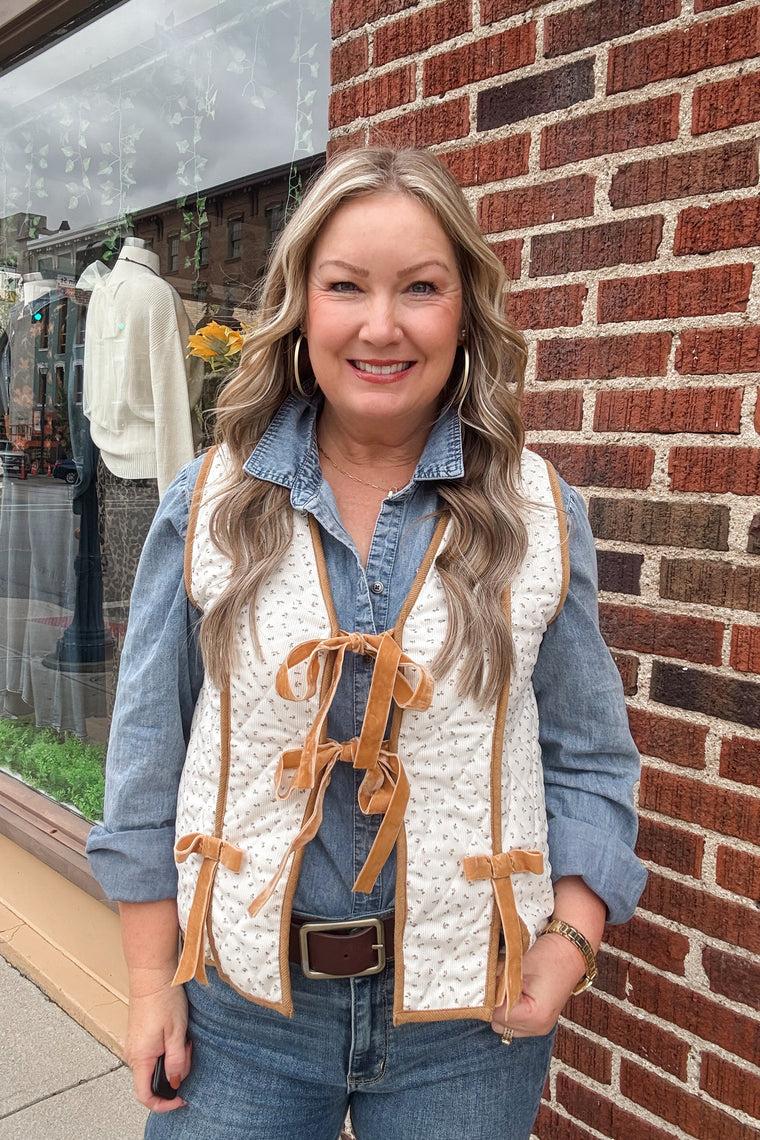 Elina Trimmed Vest