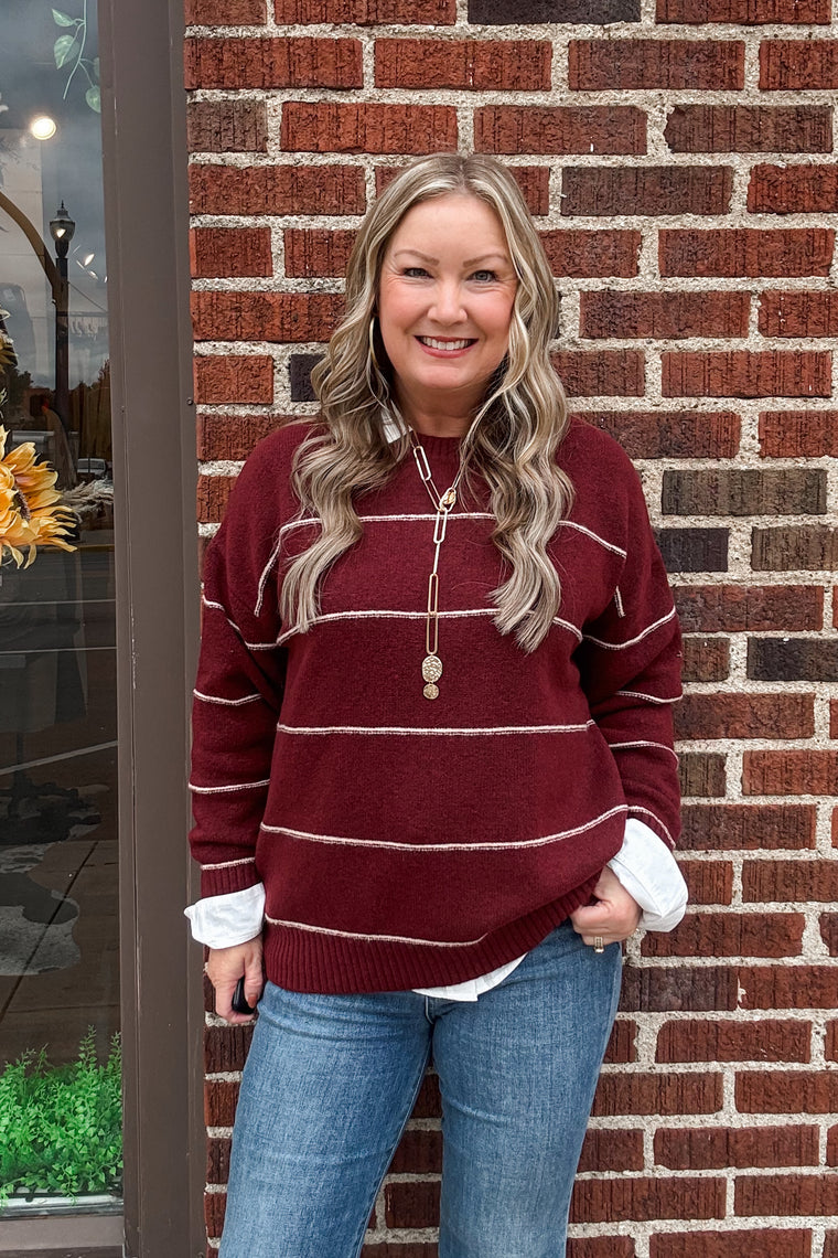 Ruthie Striped Pullover