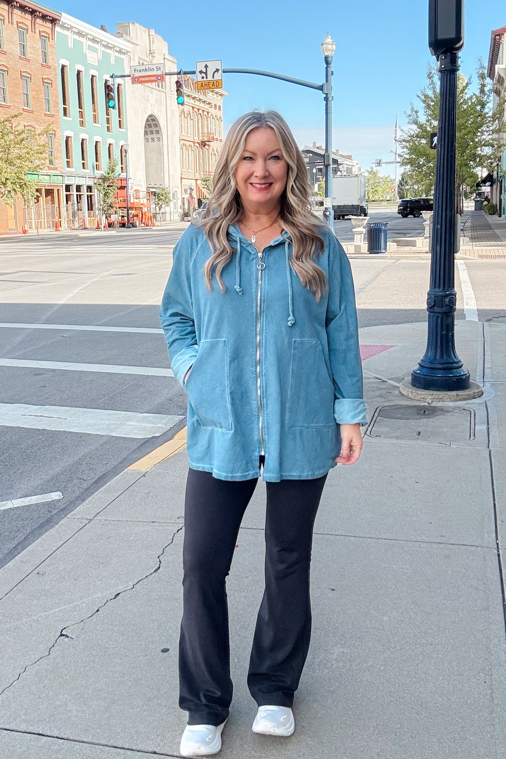 Demi Zip Up Hooded Jacket