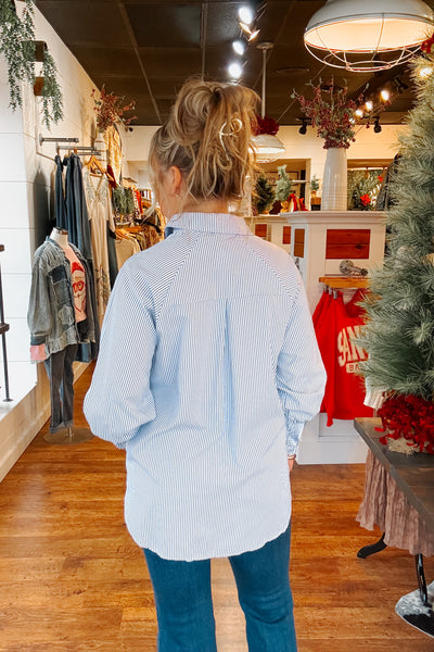 Chloe Striped Boyfriend Shirt
