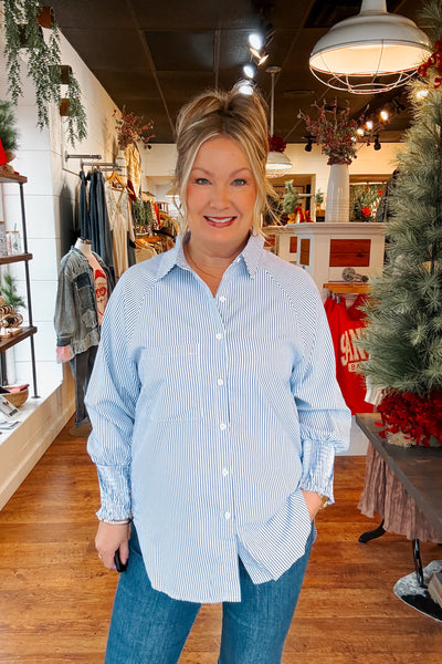 Chloe Striped Boyfriend Shirt