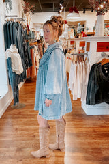 Eloise Pin Tuck Denim Dress