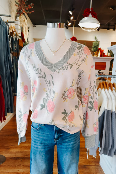 Evie Floral Sweater Pullover
