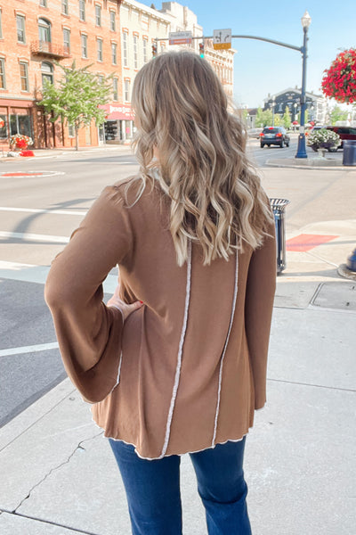 The Myla Pullover - Chocolate