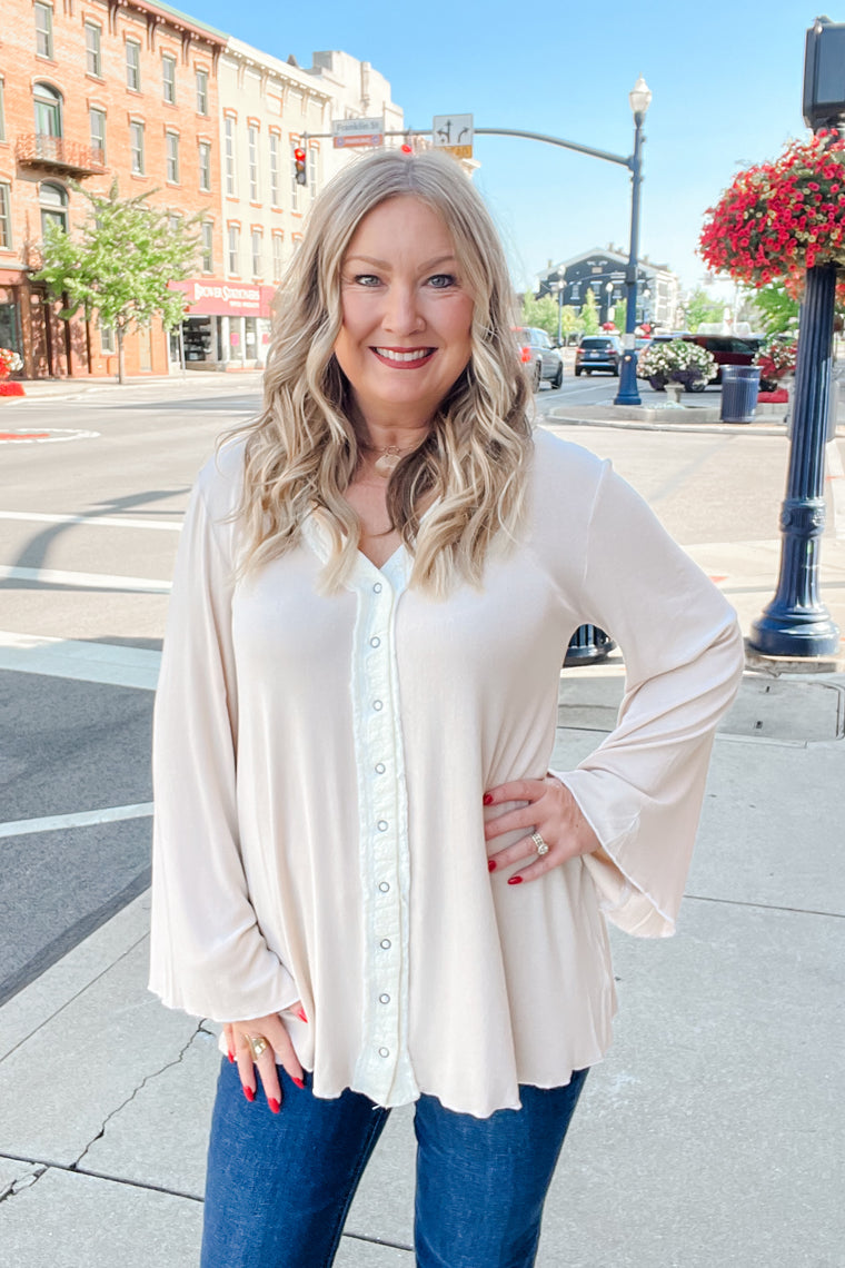 The Myla Pullover - Natural