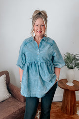 Audrey Pullover -  Denim Blue