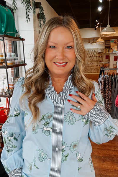 Abigail Floral Button Up Shirt