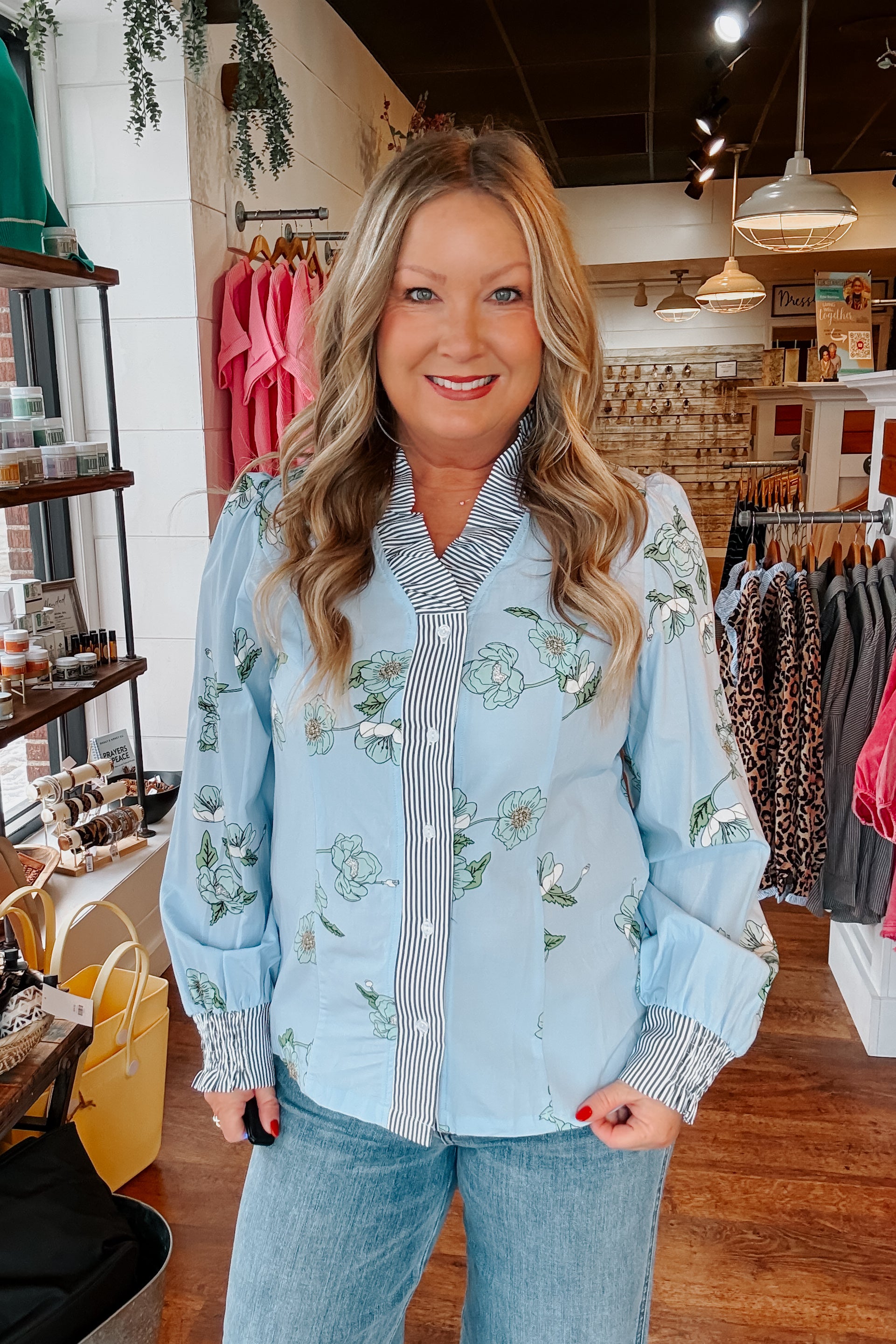 Abigail Floral Button Up Shirt