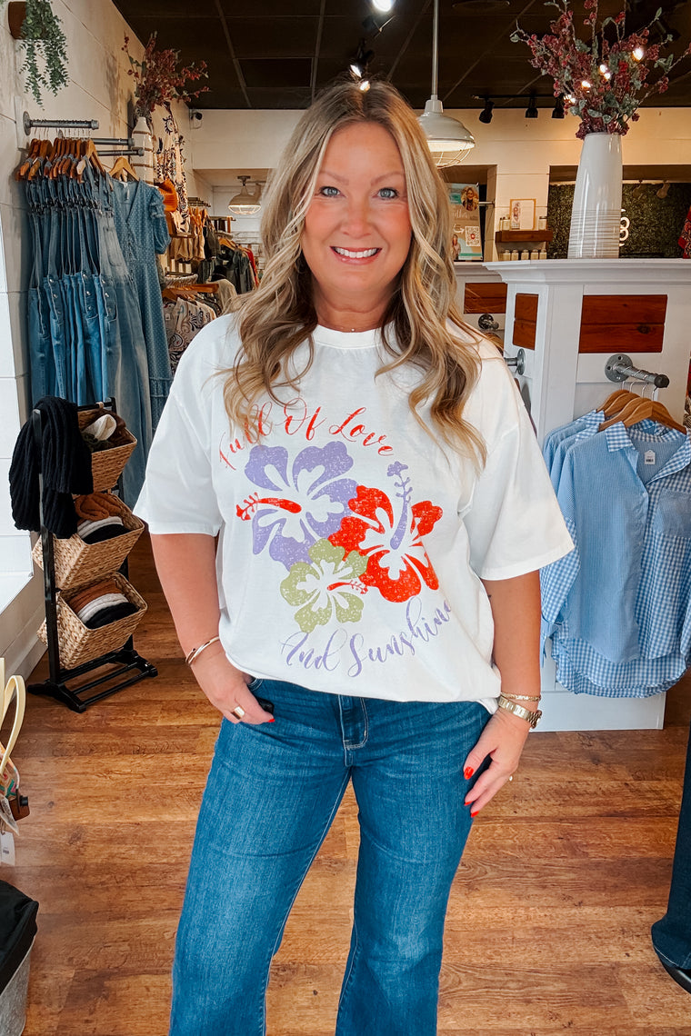 Isla Short Sleeve Pullover - White