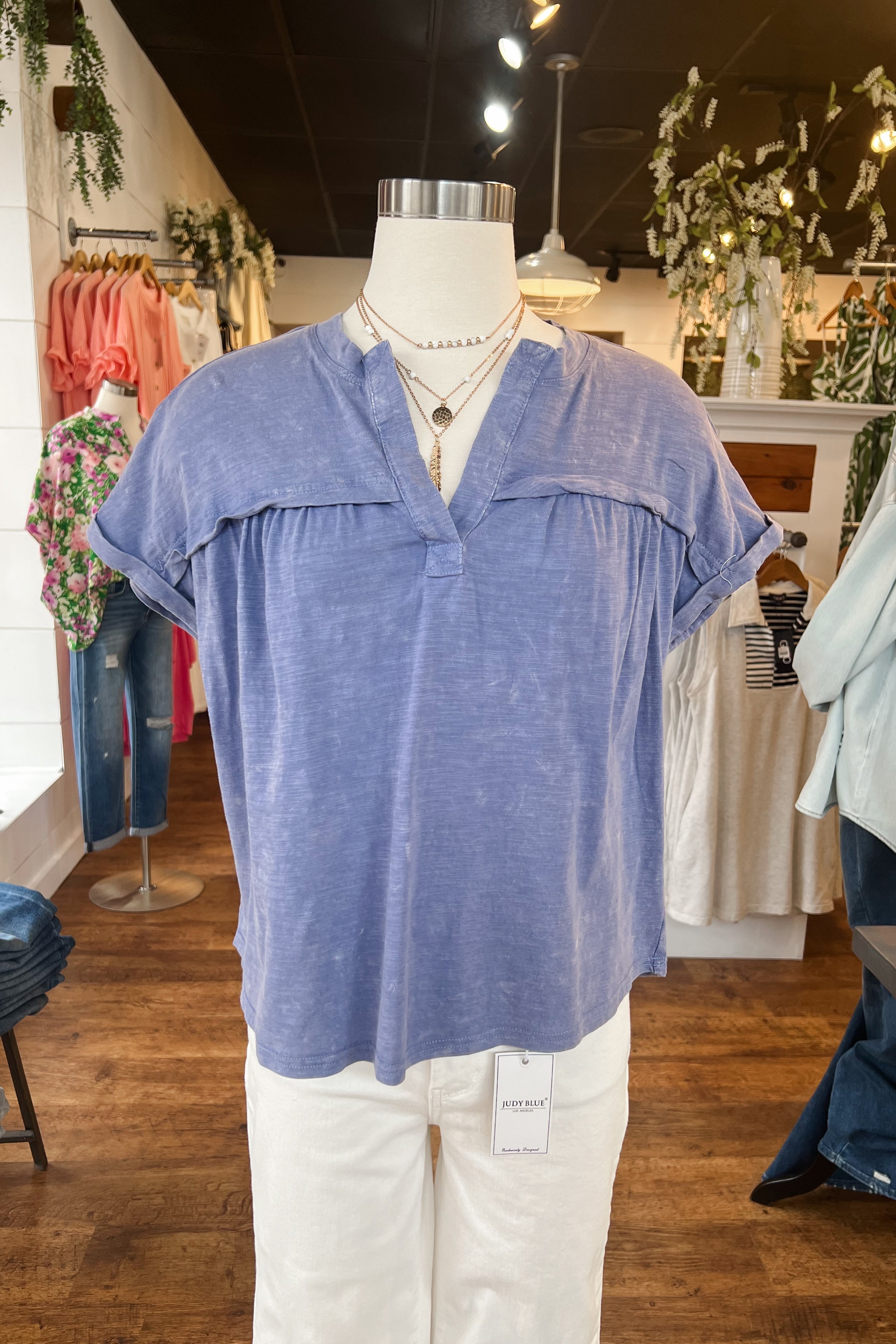 Carly Pullover - Denim Blue