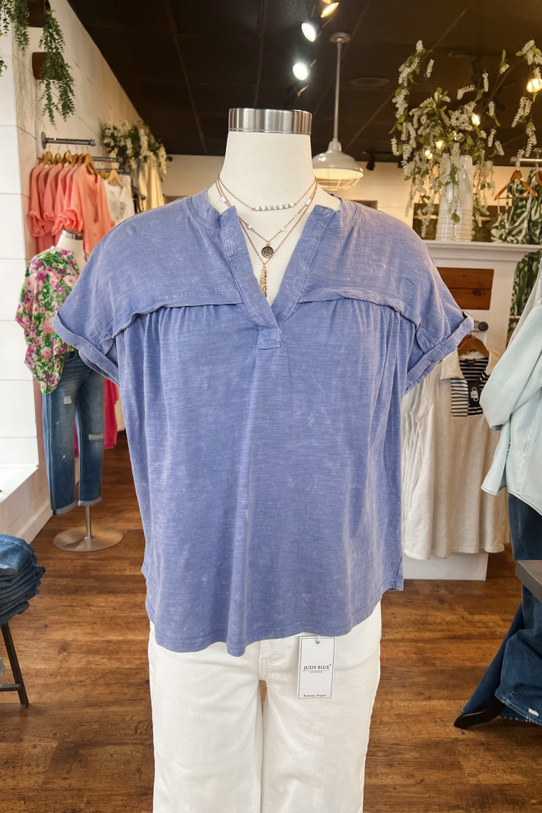 Carly Pullover - Denim Blue
