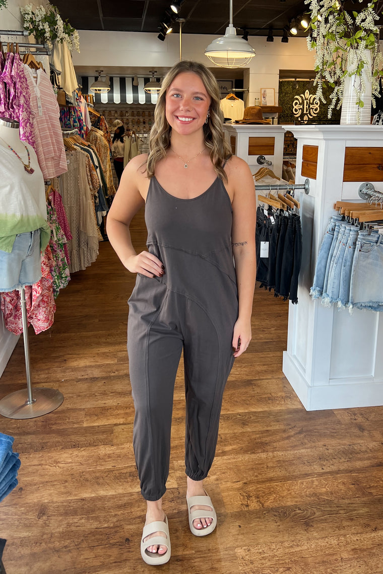 Paulina Romper - Charcoal