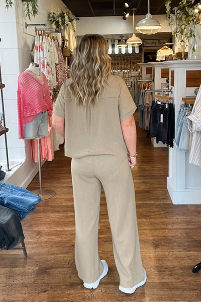 Elise Drawstring Pants - Mocha