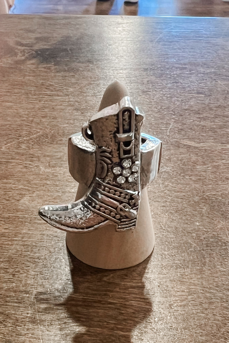 Cowboy Boot Adjustable Ring