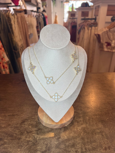 Clover 36" Necklace - 18K Gold Plated