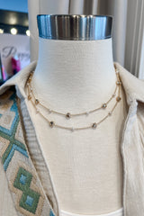 2 Layer Necklace - Gold