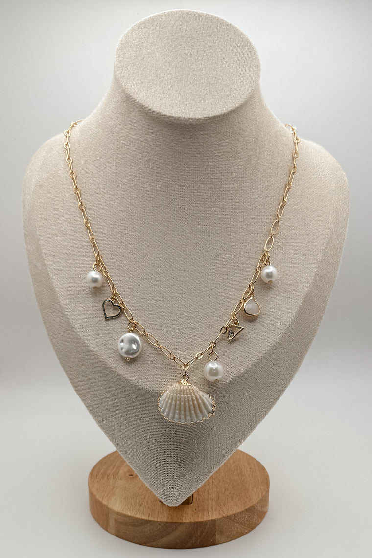 Shell and Pearl Necklace