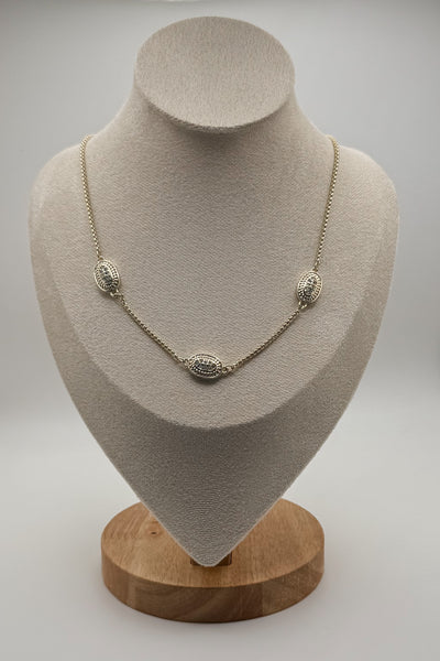 14k Gold Plated Beaded Necklace