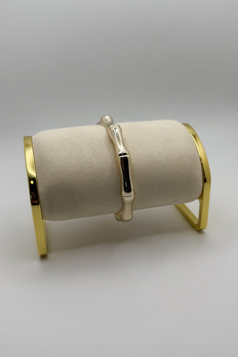 Mila Bamboo Bangle - 18K Gold Plated