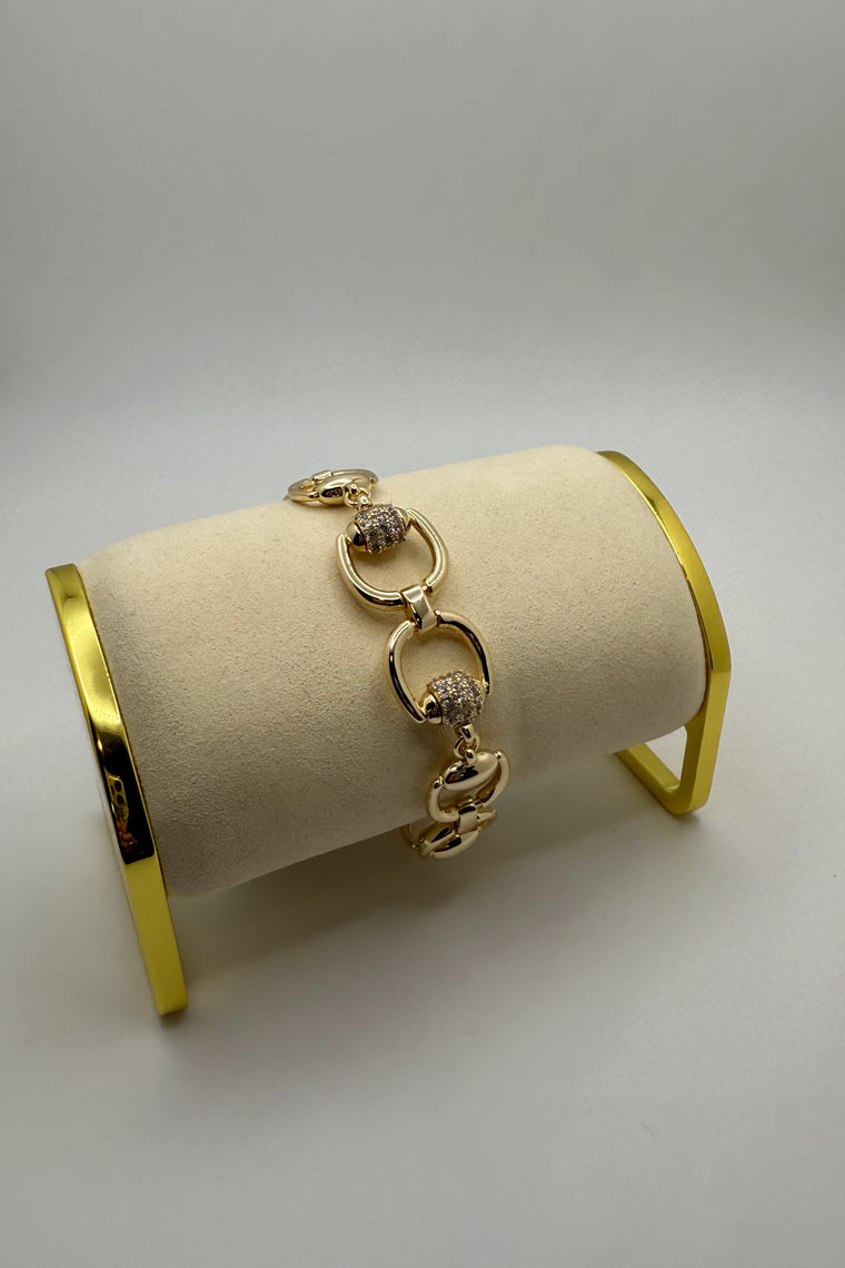 Nikole Chain Linked Bracelet - 18K Gold Plated