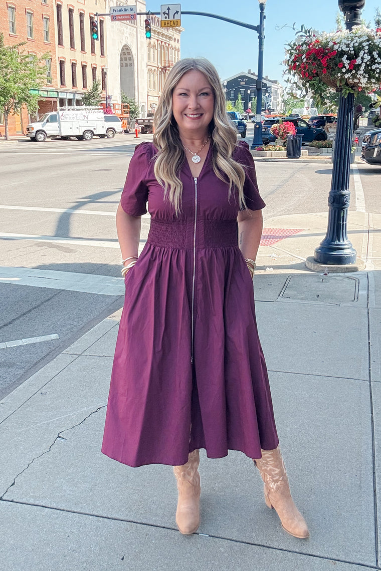 Kamryn Dress - Plum