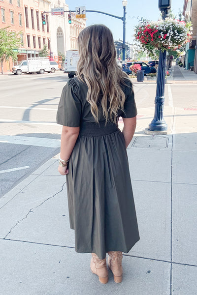 Kamryn Dress - Olive