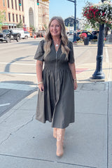 Kamryn Dress - Olive