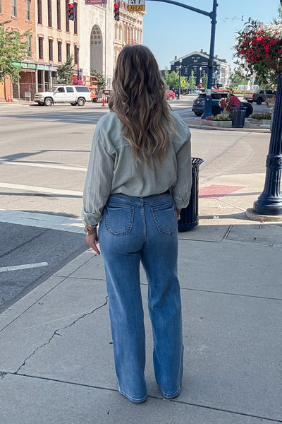 Judy Blue HW Retro Wide Leg Jean