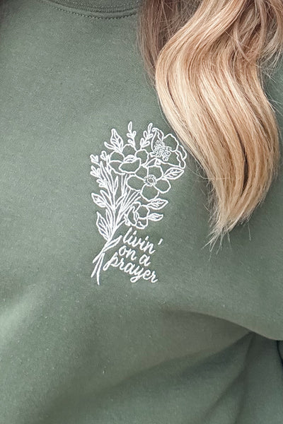 Livin' On A Prayer Crew Neck Sweatshirt