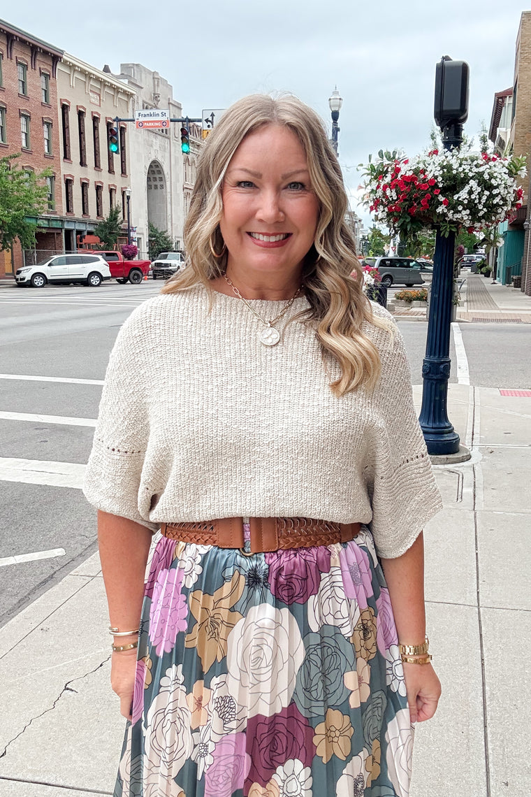 Kamryn Oatmeal Pullover Sweater
