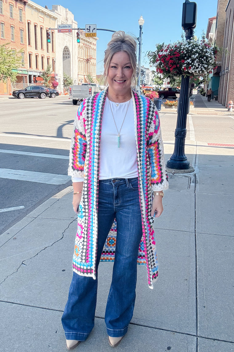 POL Delaney Multi Colored Cardigan