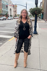 POL Tatum Crochet Cardigan - Black