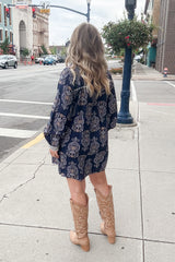 Nylah Dress - Navy