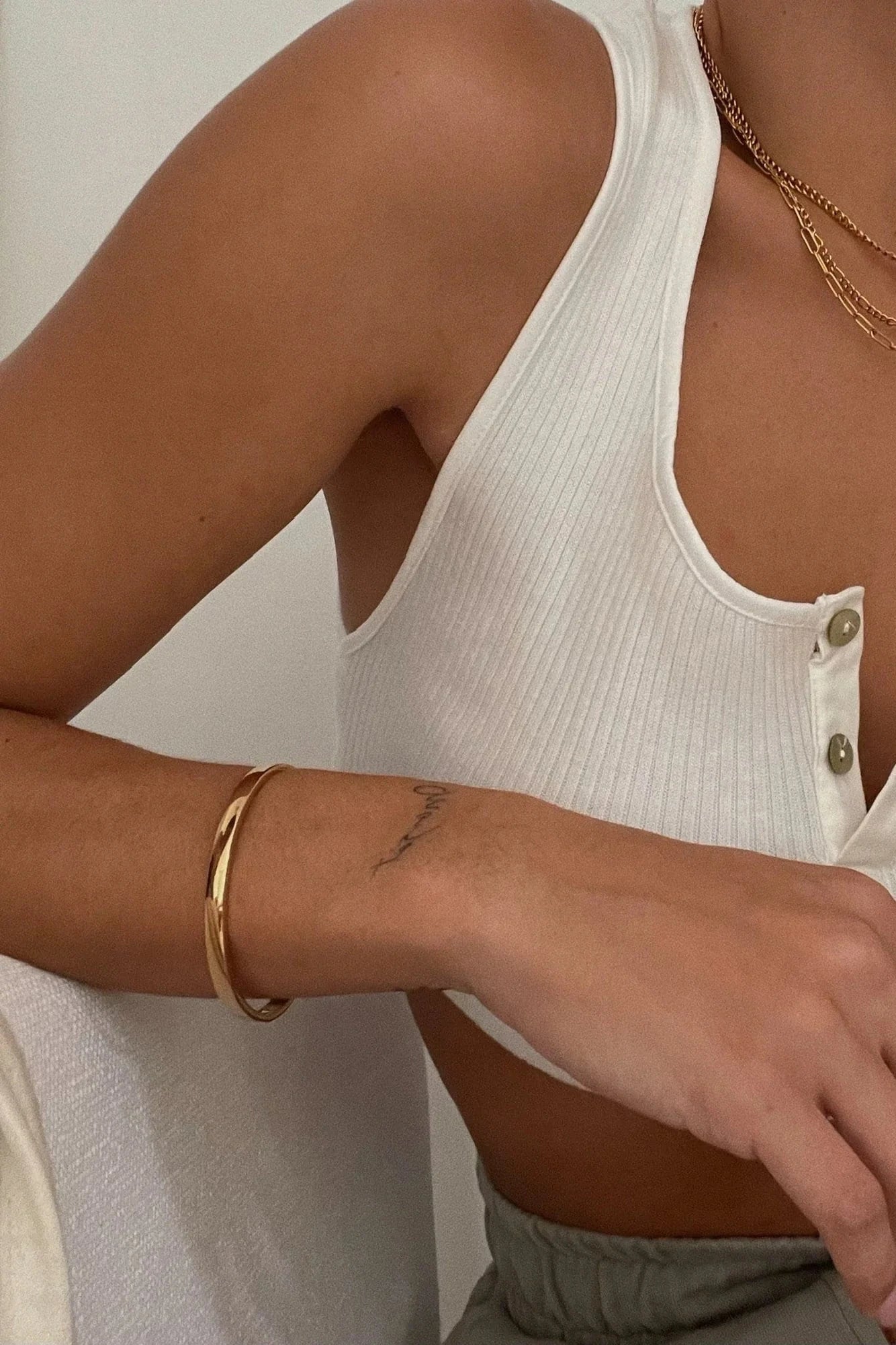 Arielle Bangle Bracelet - Gold