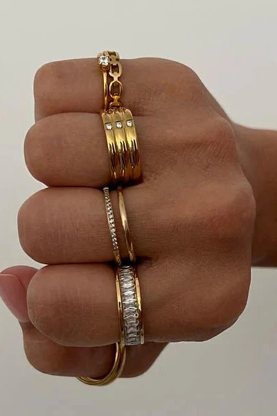 Tarryn Double Ring - Gold