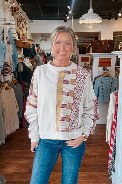 Collins Patchwork Pullover