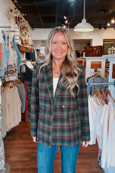 Scottie Plaid Blazer