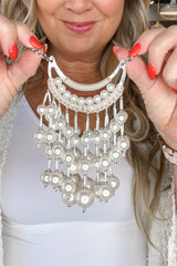 Pearl Statement Necklace - 32"